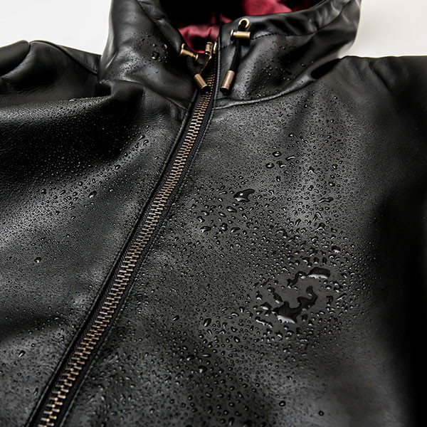 [Yami] "Waterproof" leather hooded jacket (waterproof leather hooded jacket) Product introduction