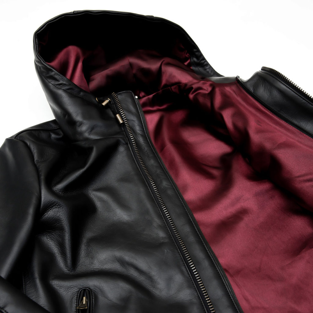 [Yami] "Waterproof" leather hooded jacket (waterproof leather hooded jacket) Product introduction