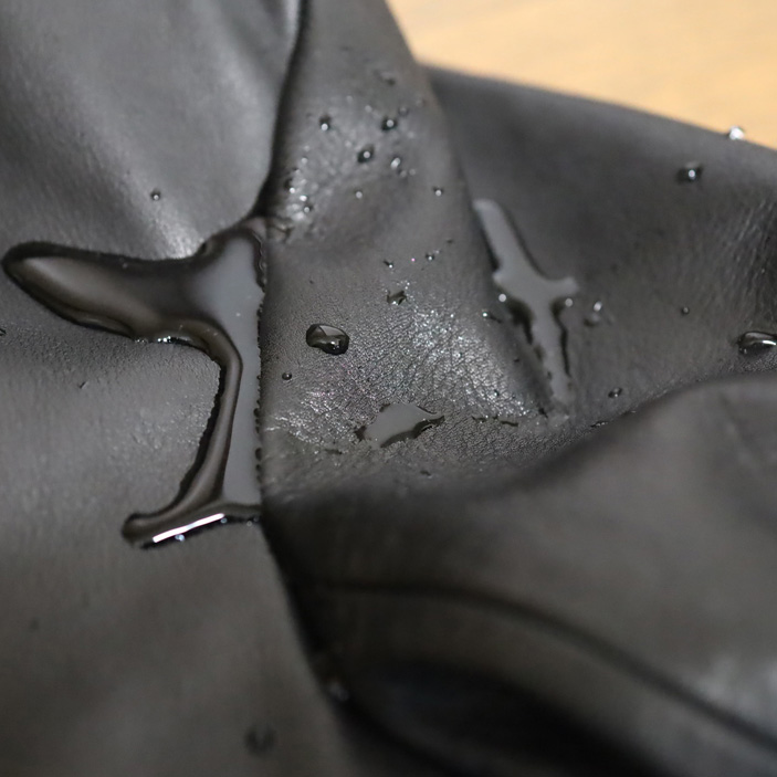 【Dark】 ”Waterproof” leather hooded jacket (防水レザーフードジャケット) 製品紹介