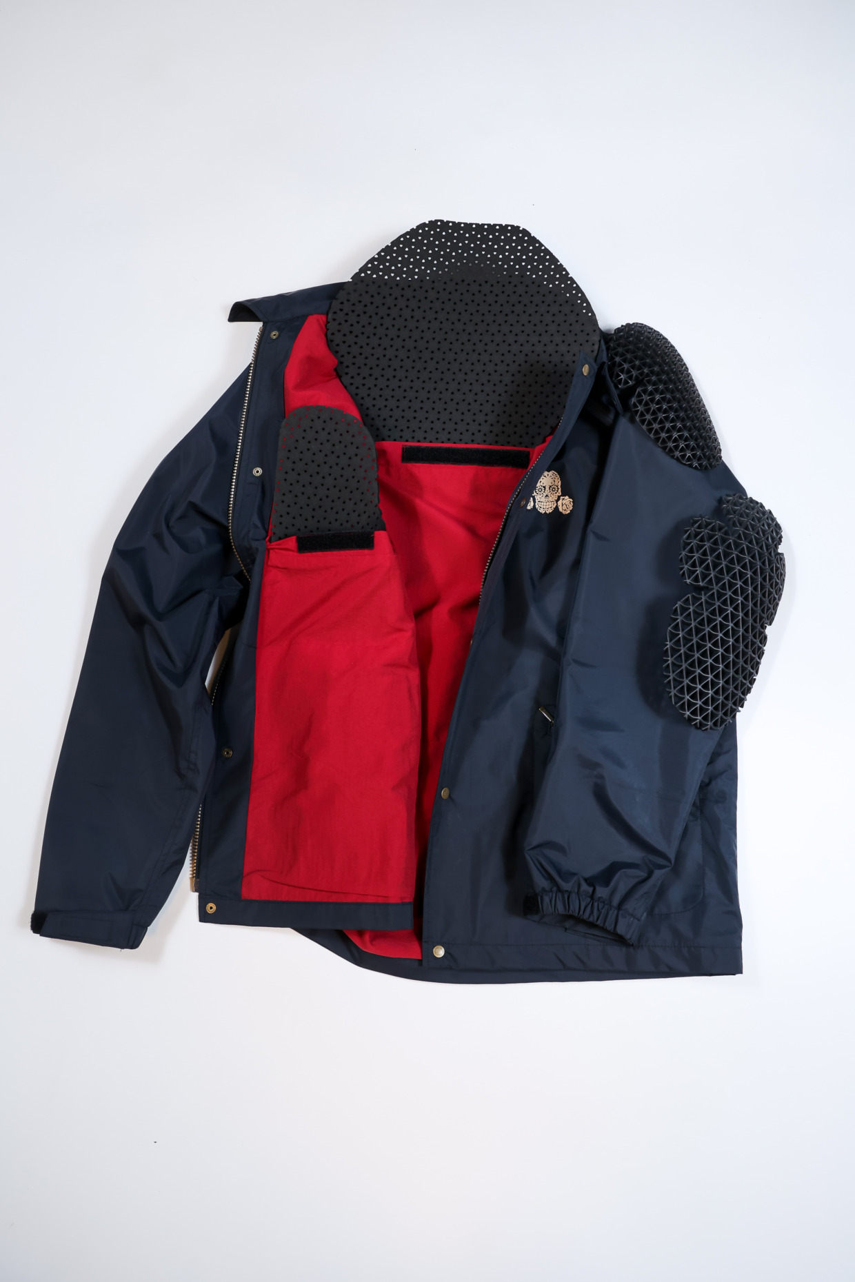 防水バイカーコーチジャケット用プロテクター フルセット